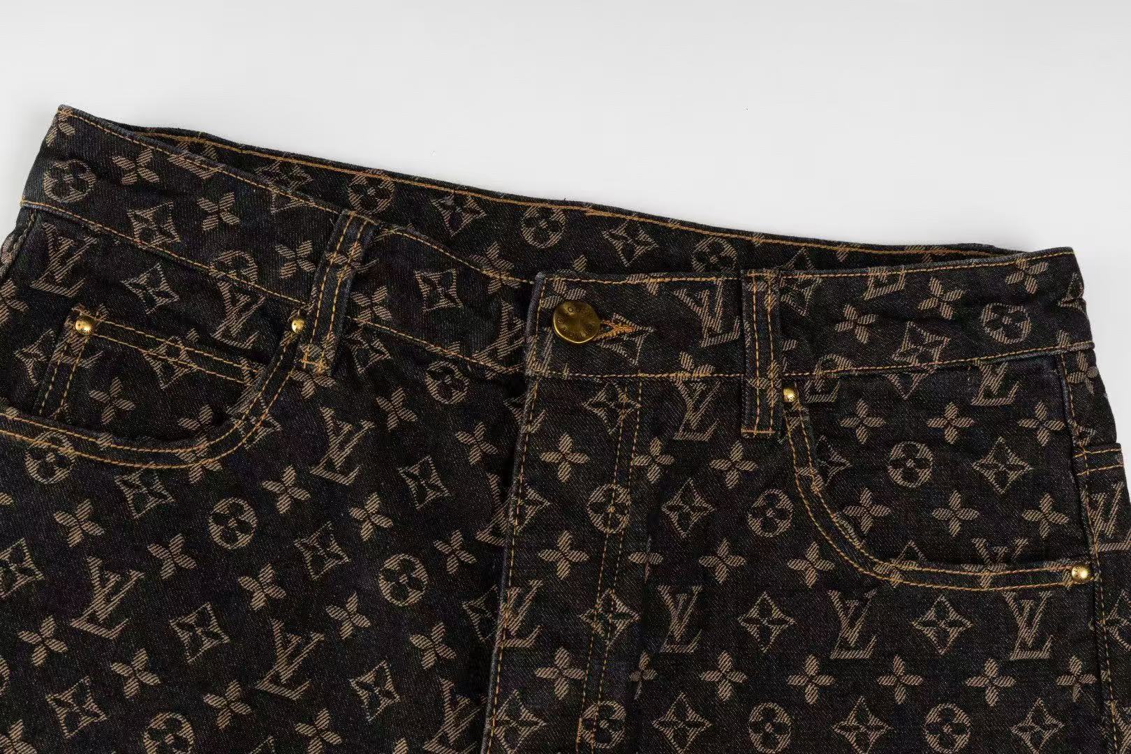 Louis vuitton モノグラム ストレートカットジーンズ