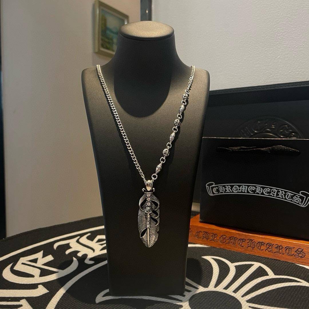 CHROME HEARTS 羽根モチーフネックレス