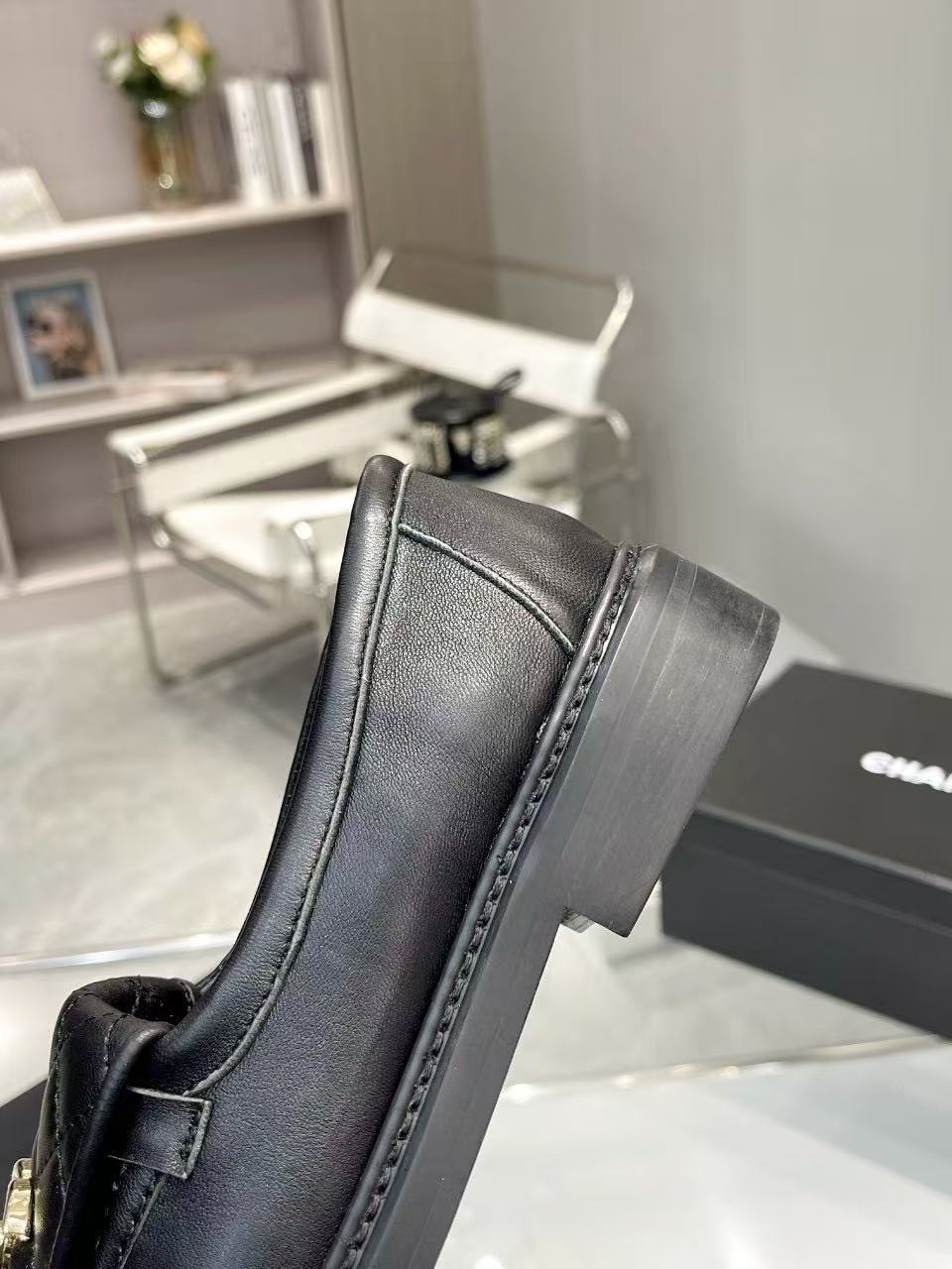 2025年春夏  ローファー ラムスキン  ブラック