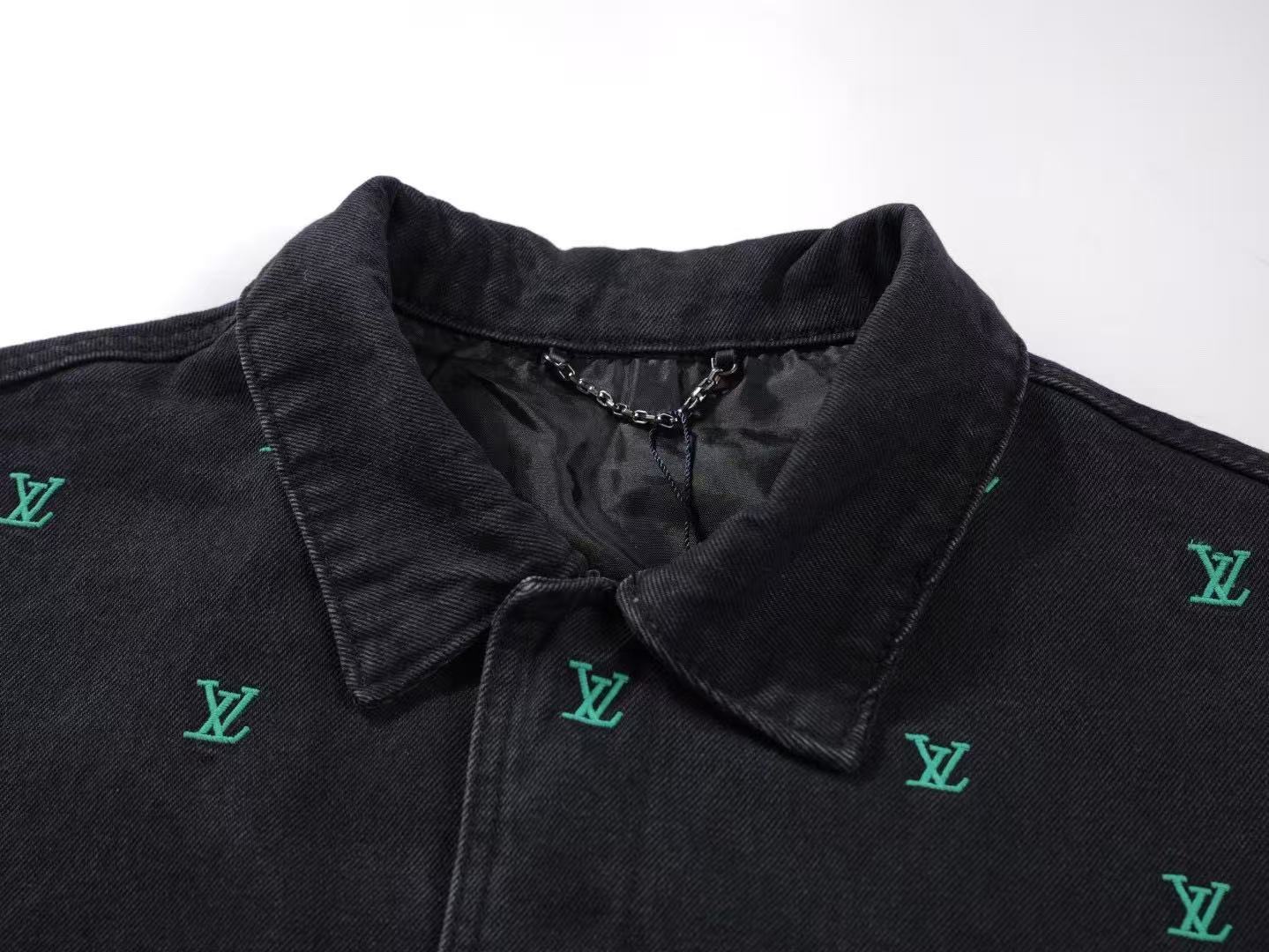 LV ブラゾン グラディエントエンブロイダリーデニム コーチジャケット