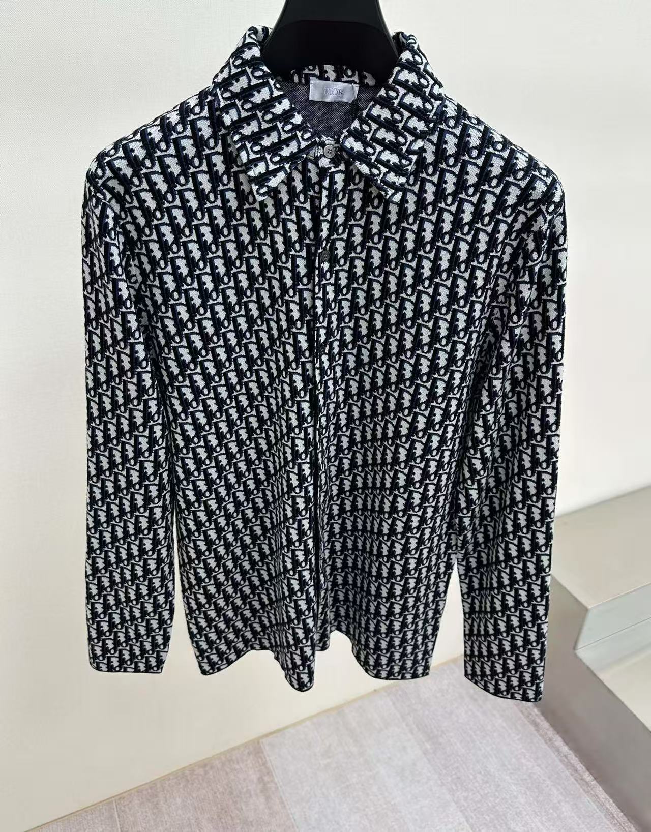 DIOR オーバーシャツ ディオール オブリーク コットンジャカード