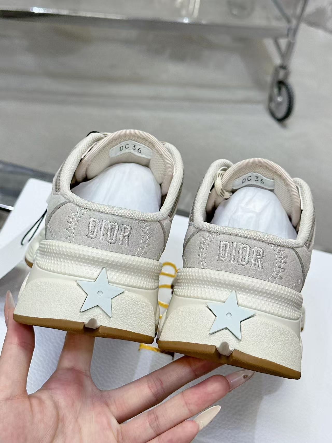 Dior Chrono スニーカー メッシュ & スエードカーフスキン