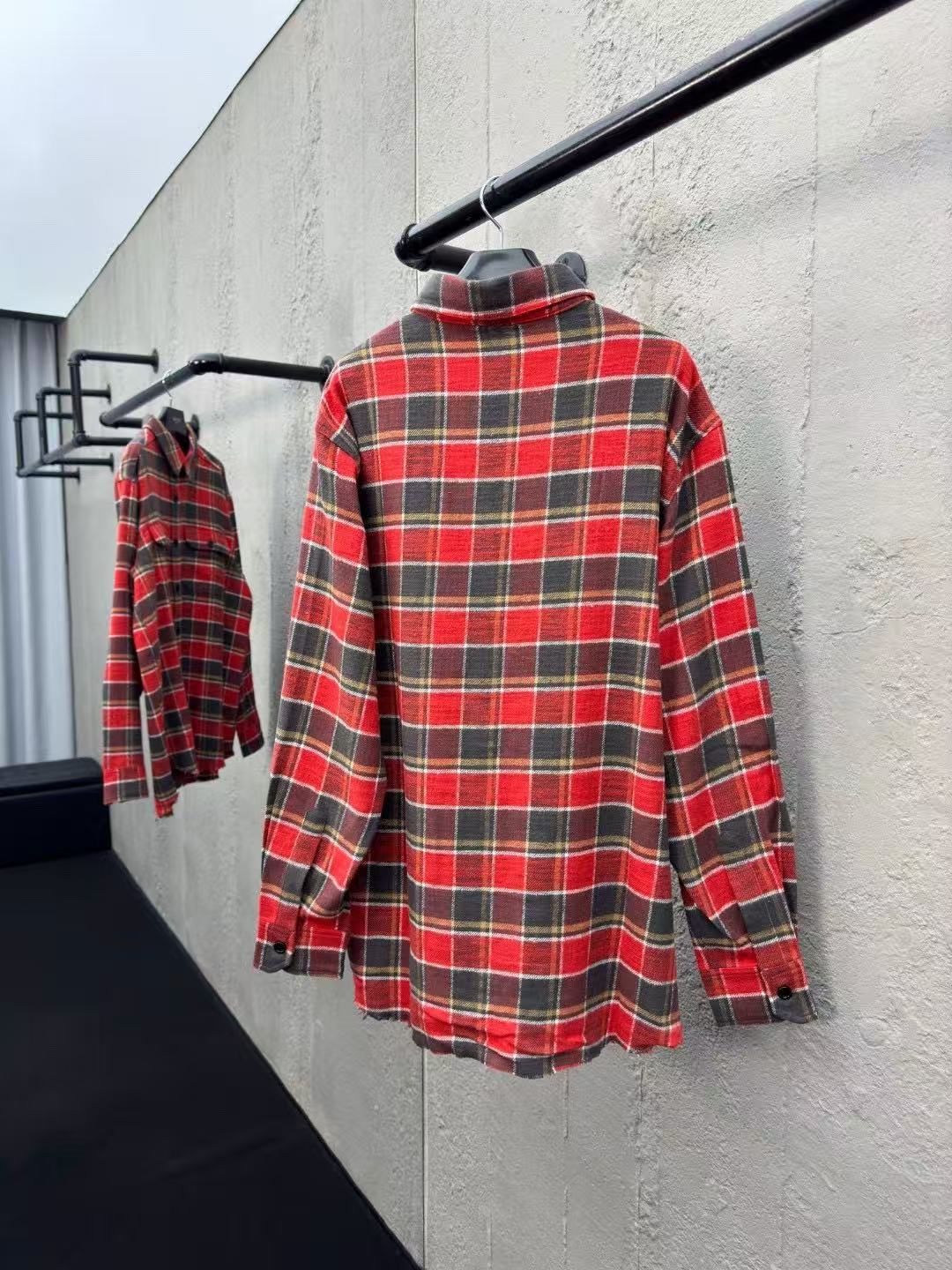 CELINE チェック ルーズシャツ / コットン