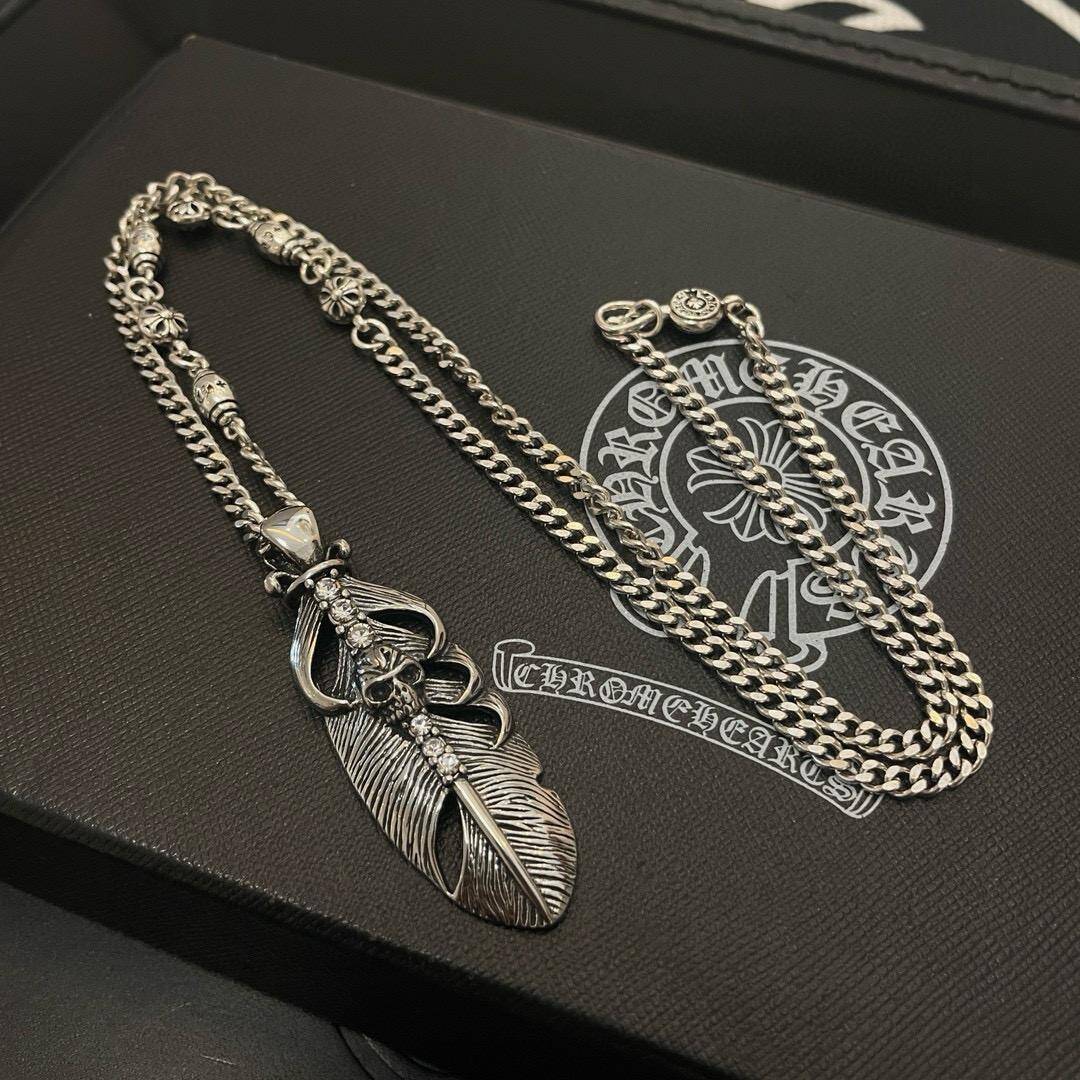 CHROME HEARTS 羽根モチーフネックレス