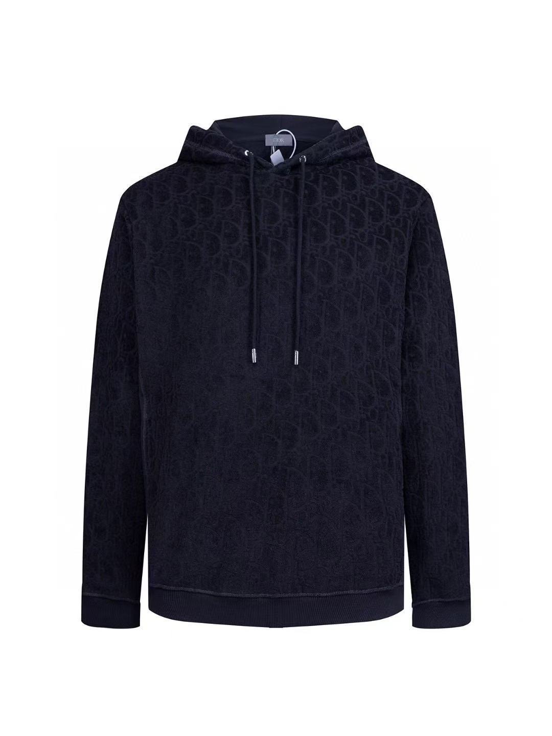 DIOR スウェットシャツ (リラックス フィット) ディオール オブリーク コットンフリース