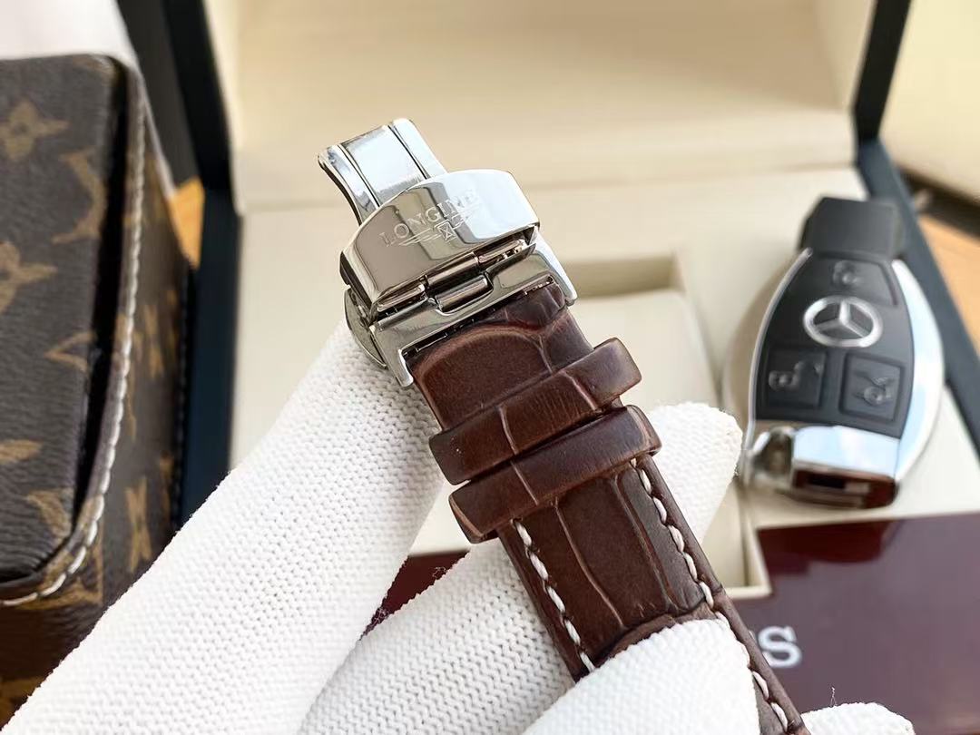 LONGINES  ロンジン  フラッグシップ ヘリテージ, L4.795.4.78.2, 自動巻 ウォッチ, Ø 38.50 mm, ステンレススティール.