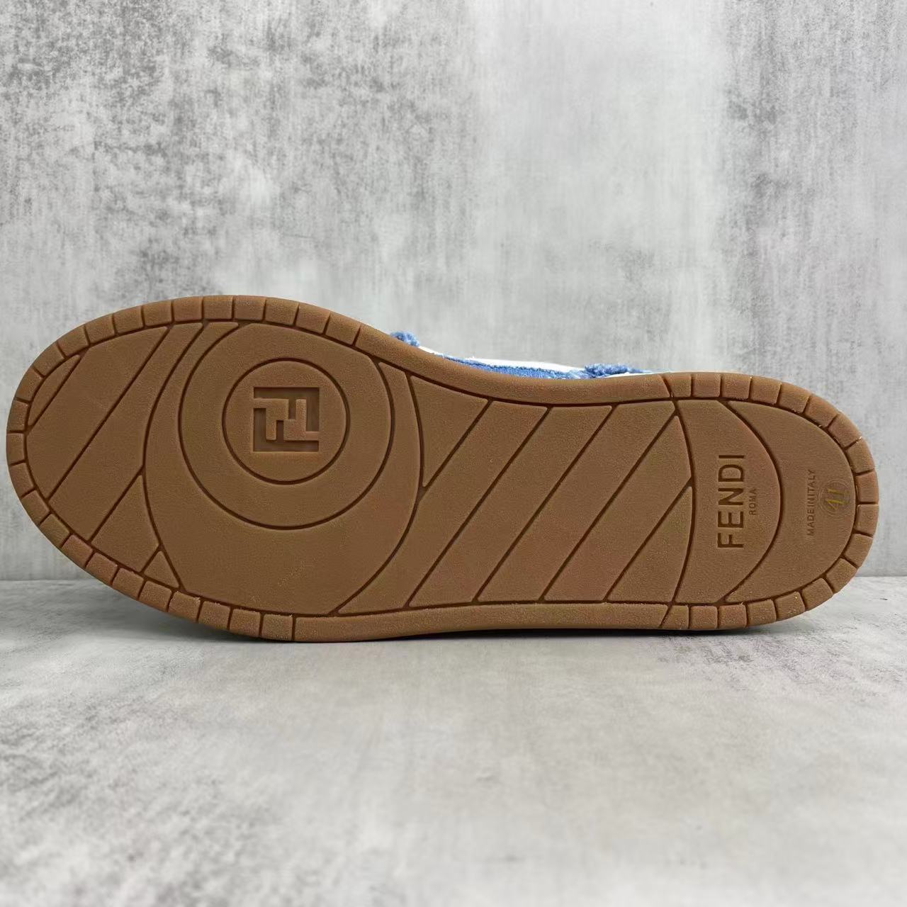 Fendi フェンディ マッチ ブルーデニム ロートップ