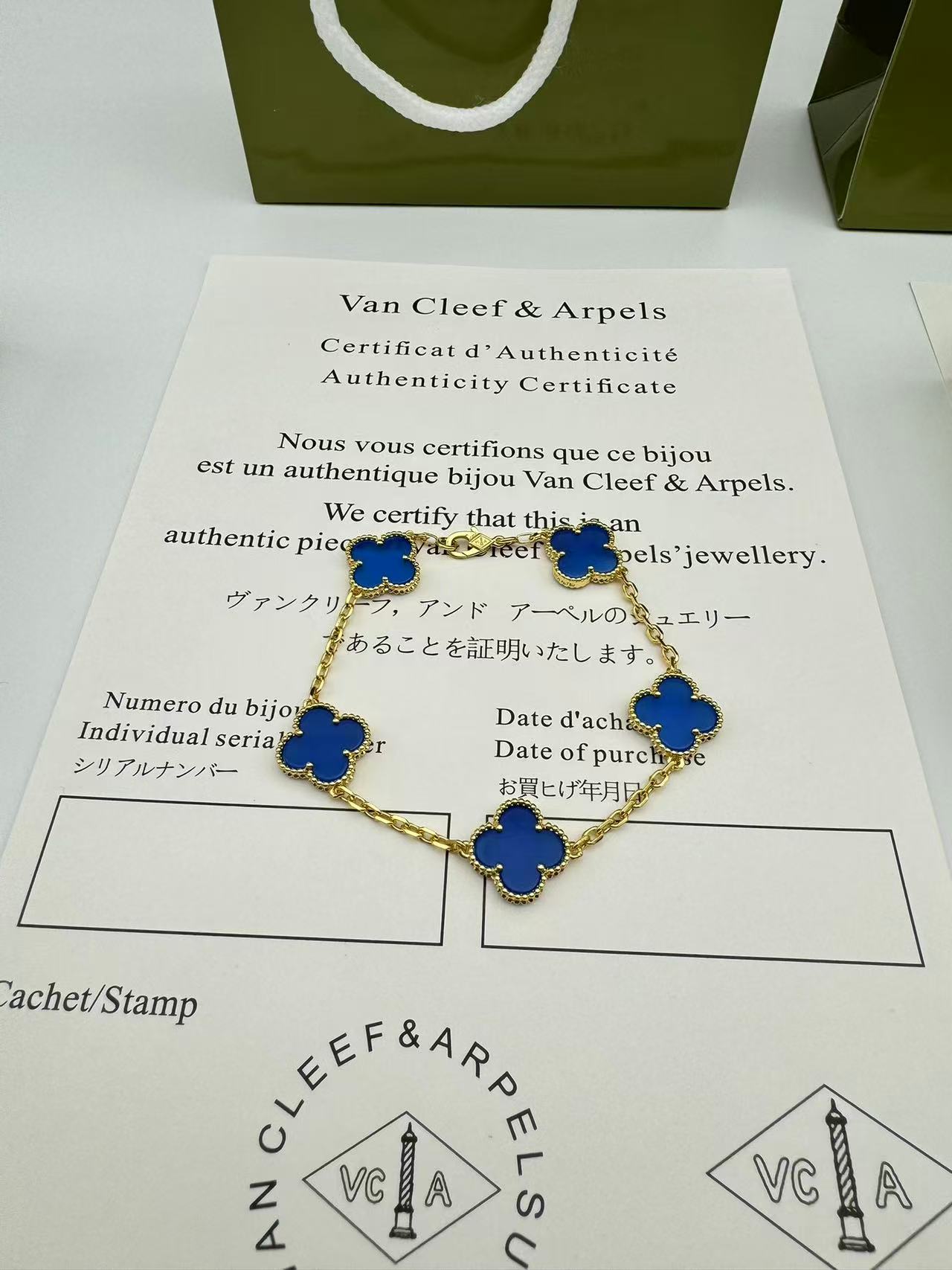 ヴィンテージ アルハンブラ ブレスレット、5モチーフ