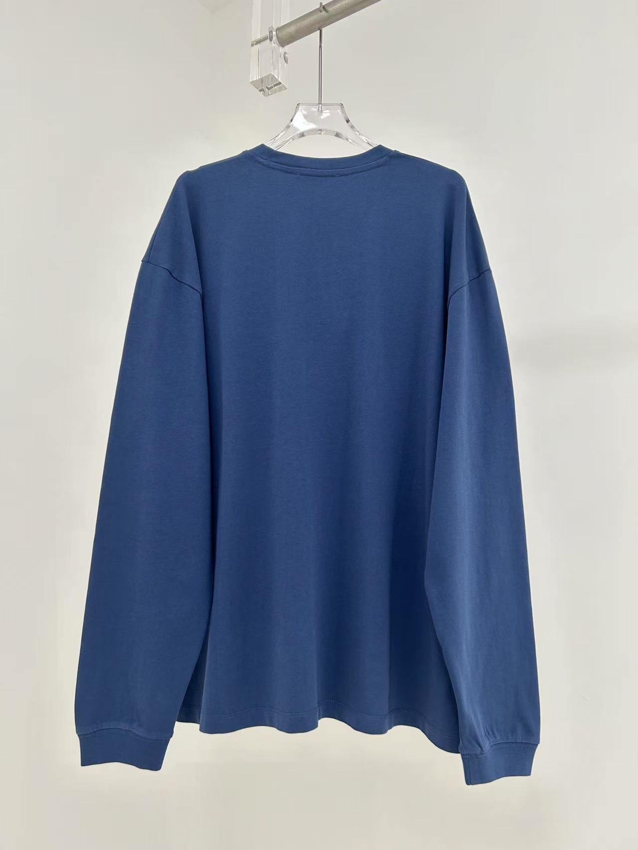 MIUMIU ガーメントダイ ジャージー 長袖Tシャツ