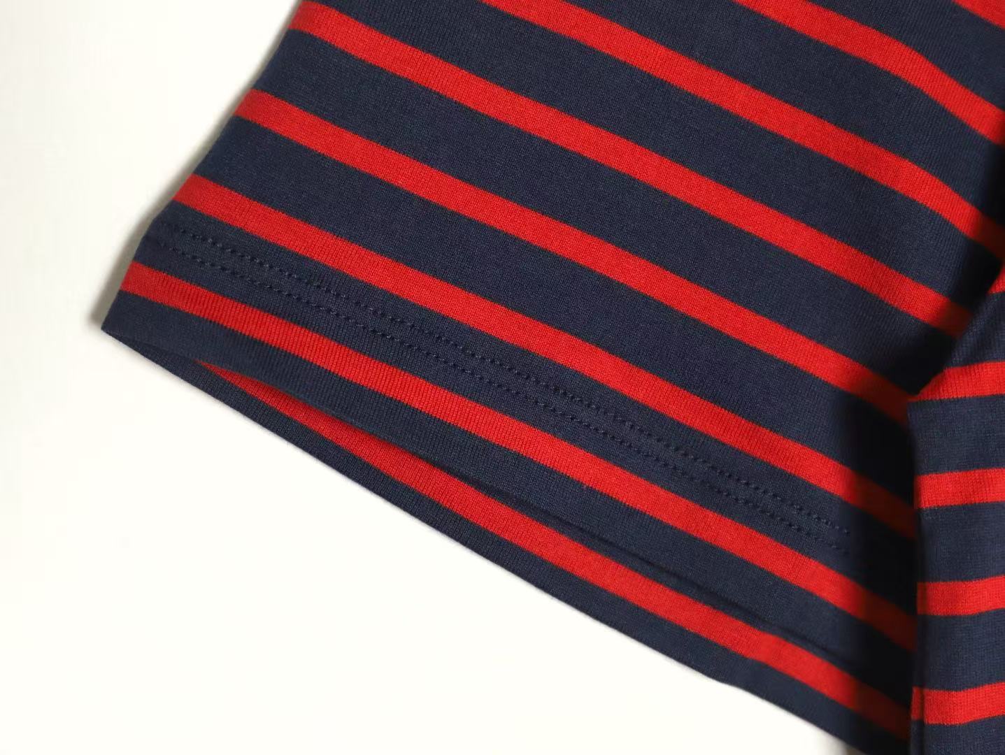 Prada ストライプ コットン Tシャツ