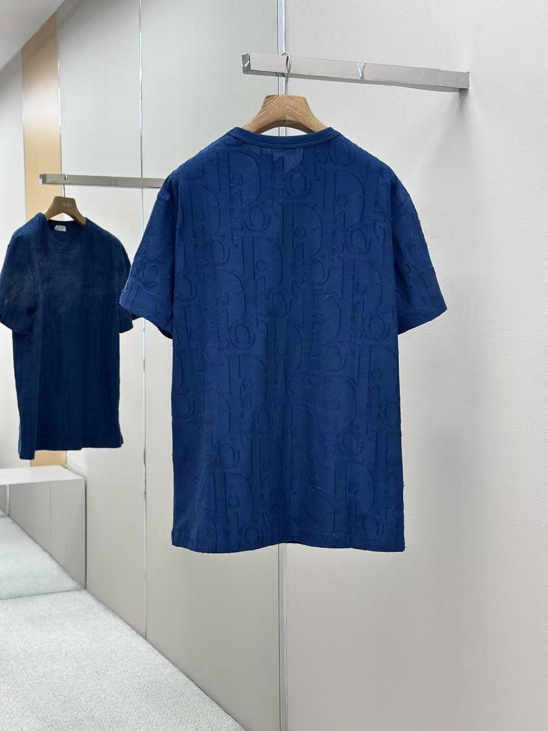 DIOR Tシャツ (リラックス フィット) ディオール オブリーク コットンジャージー