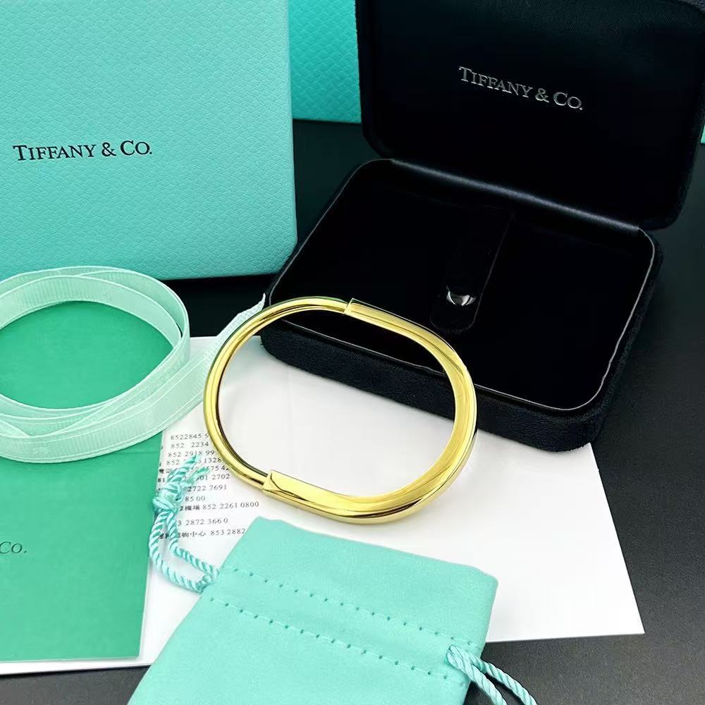 Tiffany バングル イエローゴールド