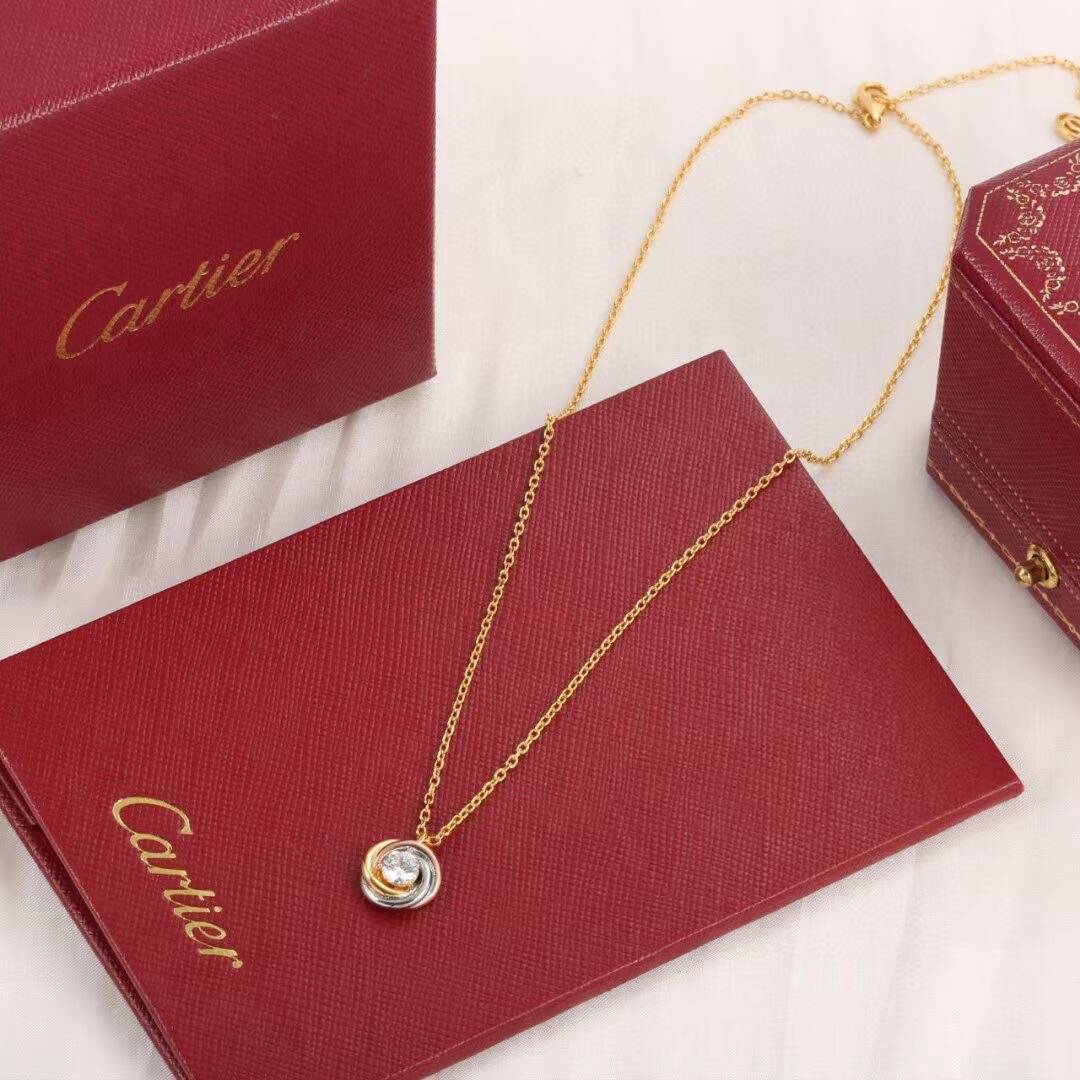 トリニティ ペンダント、ブリリアントカット ダイヤモンド