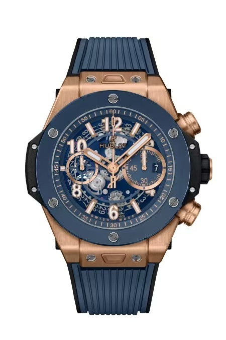  HUBLOT ウブロ ウニコ キングゴールド ブルーセラミック