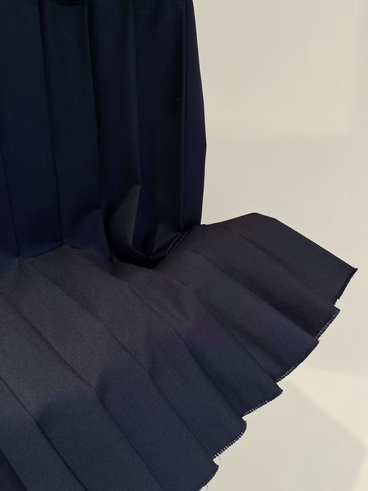 MIUMIU プリーツ バタヴィア ミディスカート