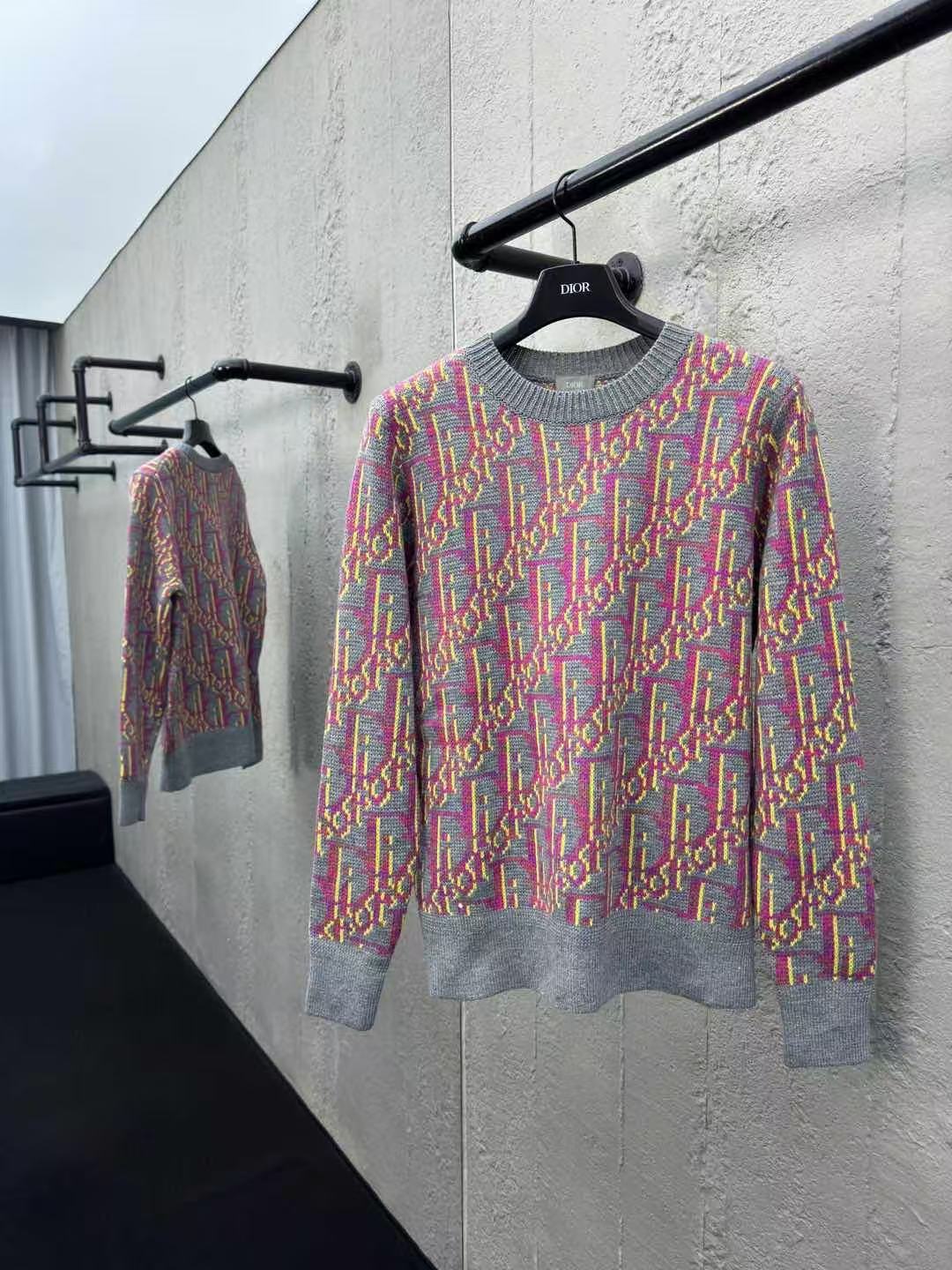 DIOR セーター ディオール オブリーク バージンウール ジャカード