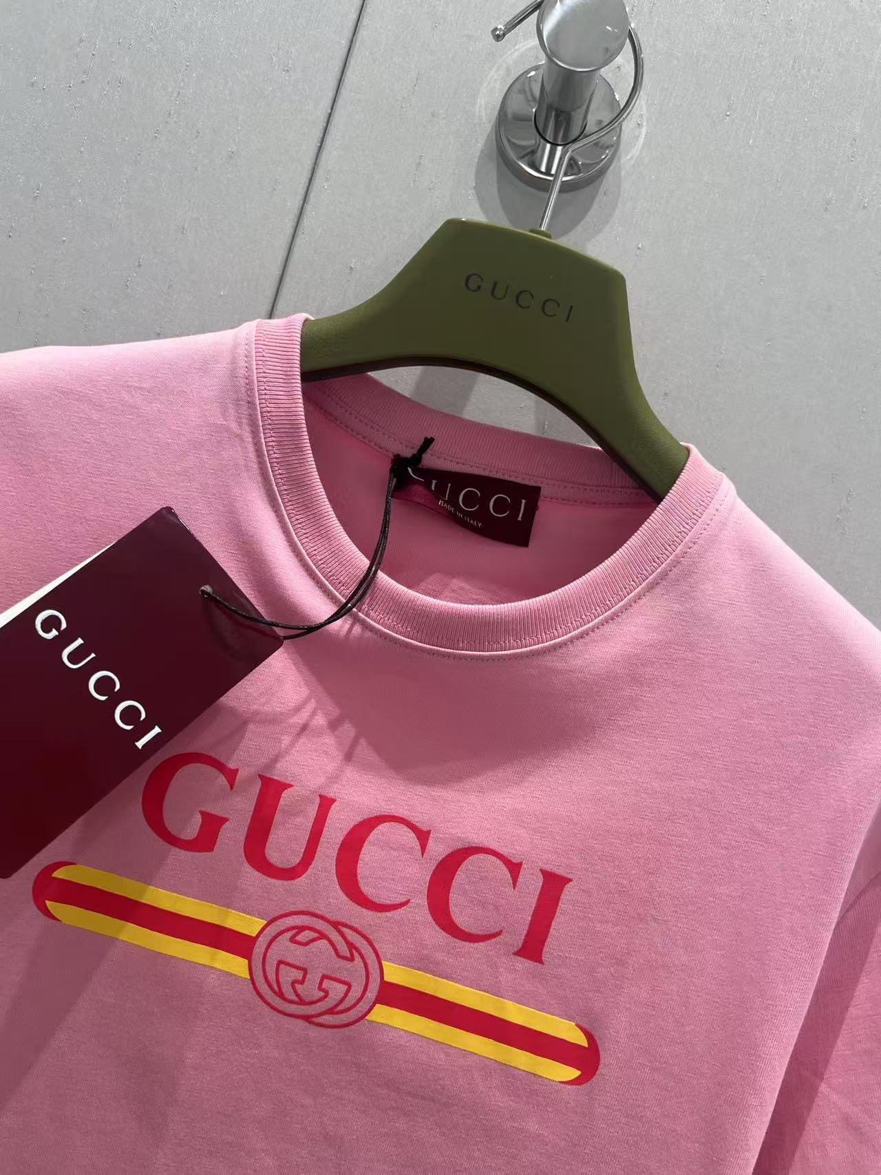 GUCCI プリント コットンジャージー Tシャツ