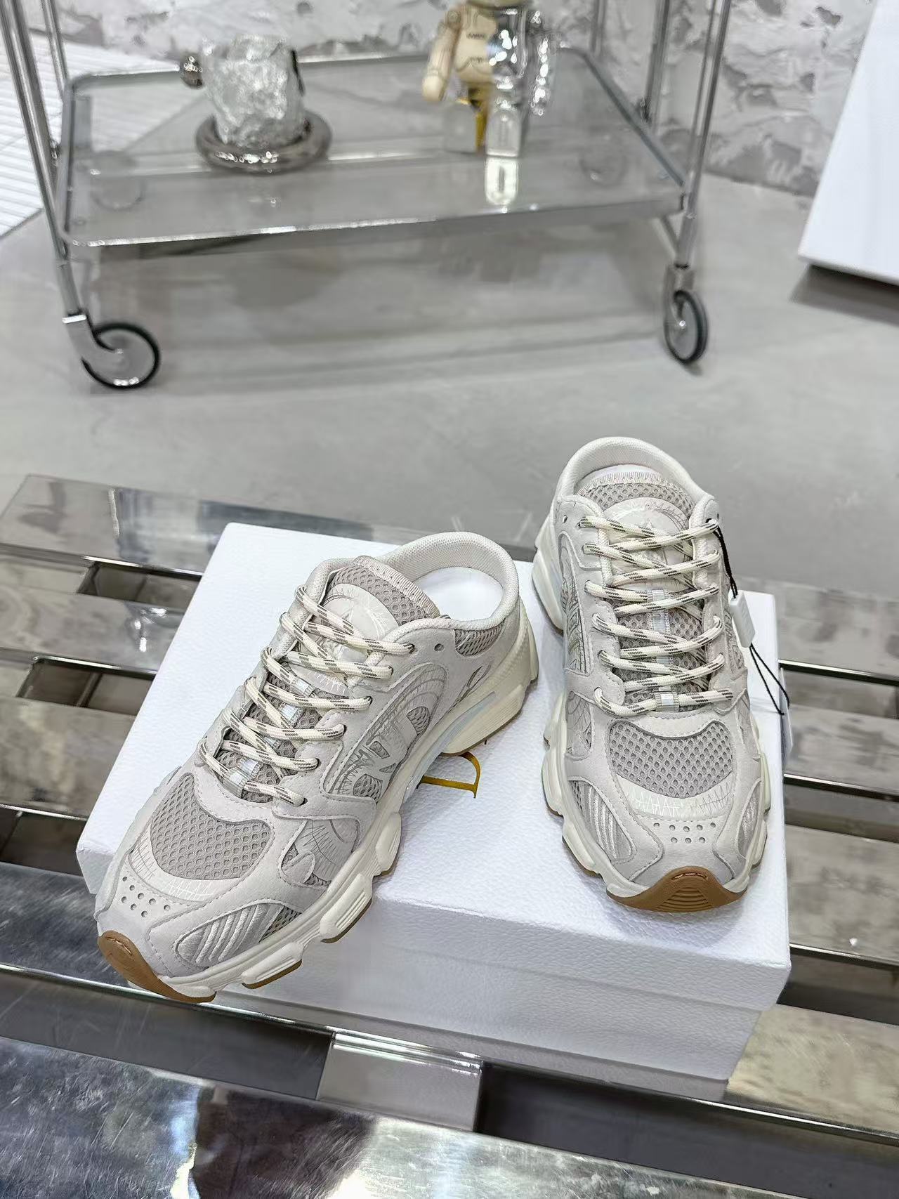 Dior Chrono スニーカー メッシュ & スエードカーフスキン