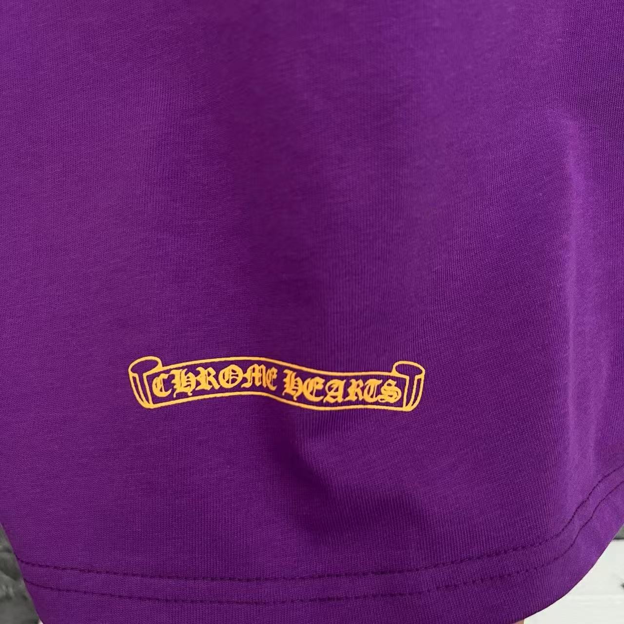 CHROME HEARTS 紫 長袖Tシャツ