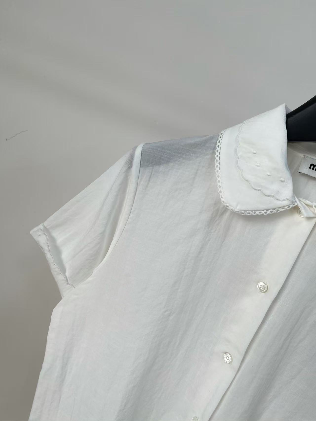 MIUMIU スラブポプリン シャツ