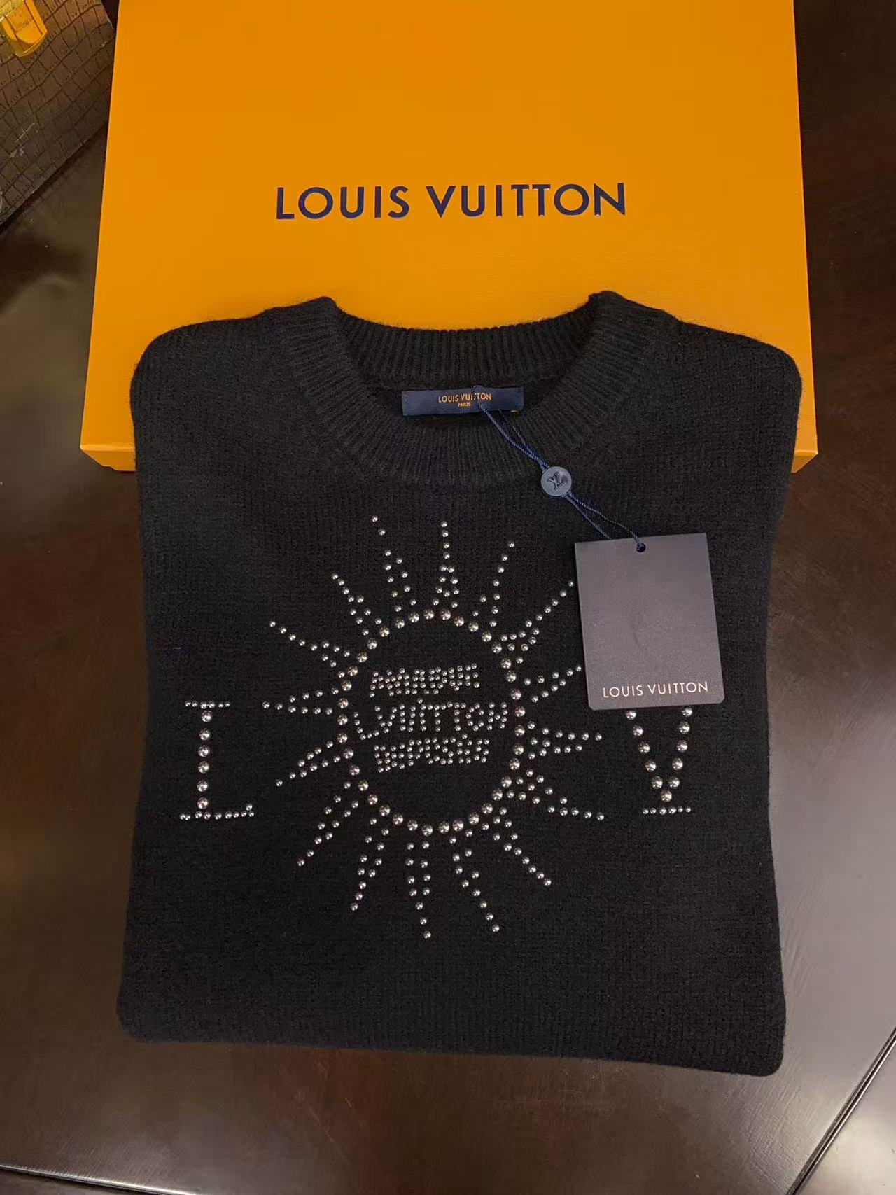 Louis vuitton エンベリッシュドロングスリーブメリノウールクルーネック
