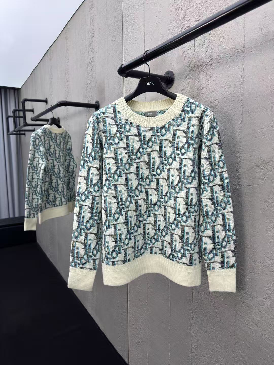 DIOR セーター ディオール オブリーク バージンウール ジャカード