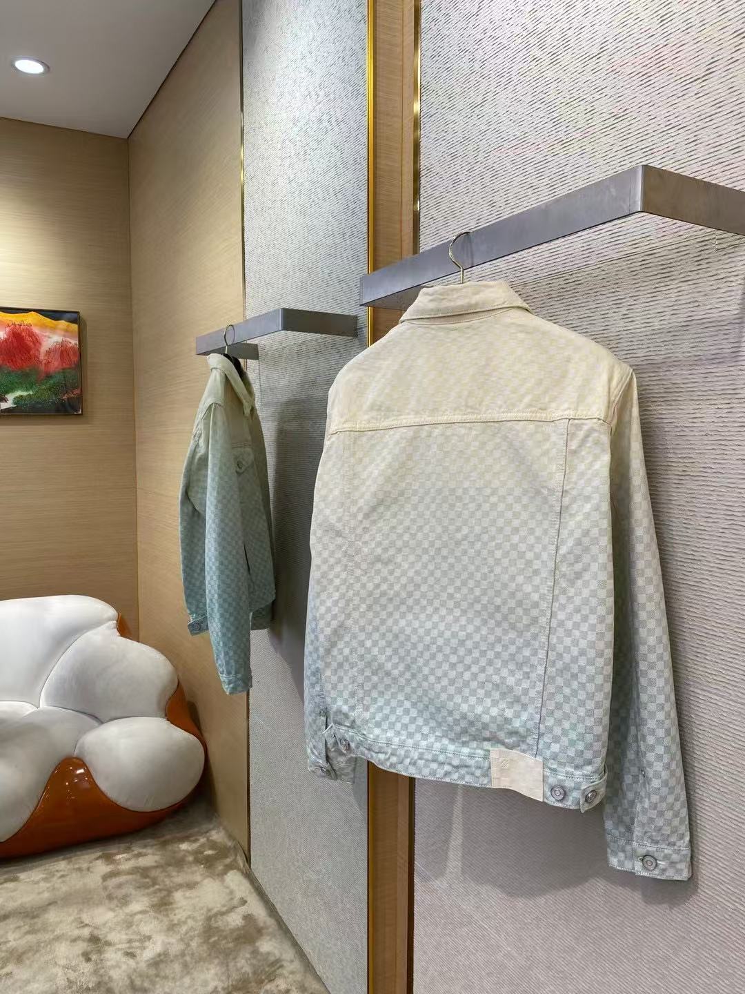 Louis vuitton ダミエ グラディエントジャカード デニムジャケット