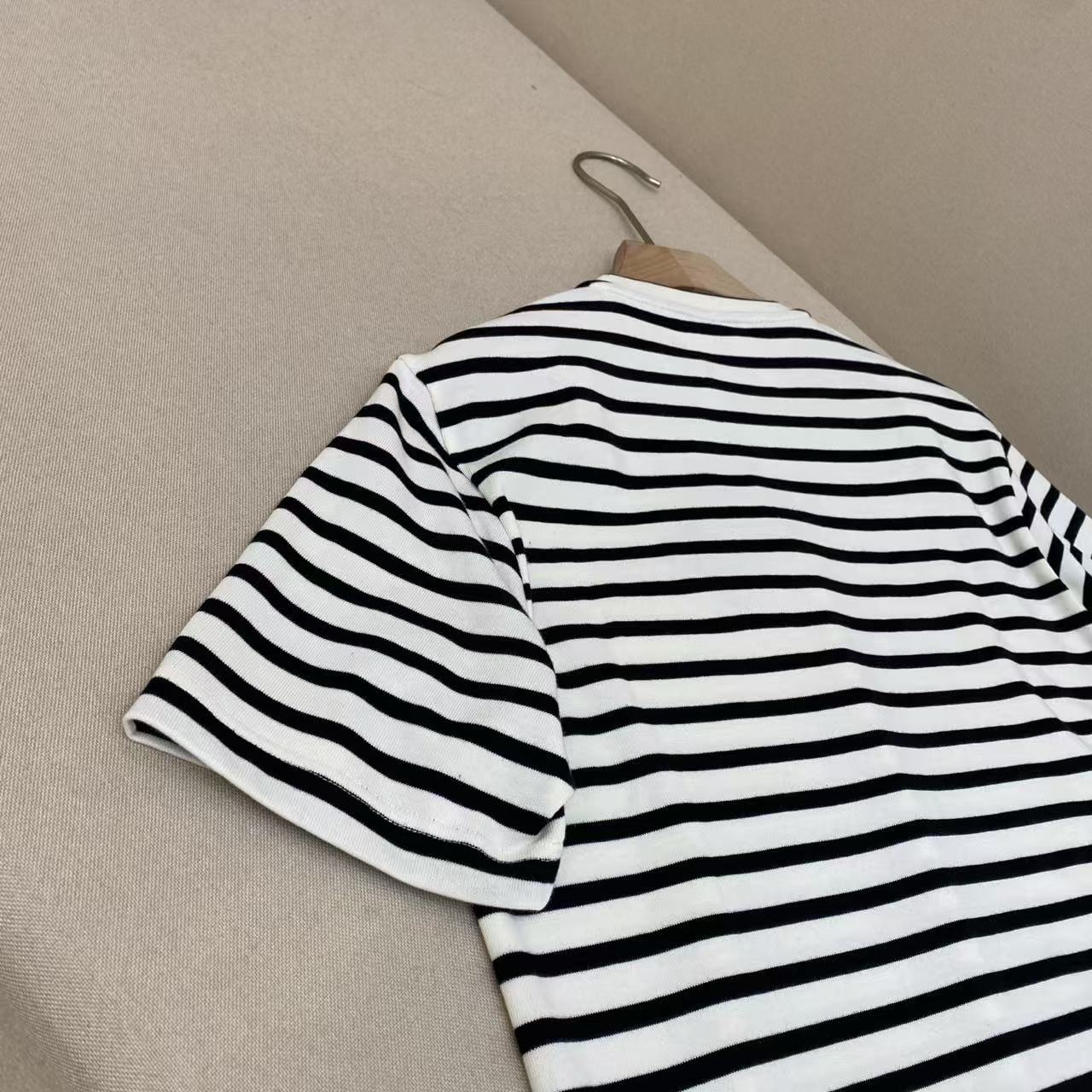 Prada ストライプ コットン Tシャツ