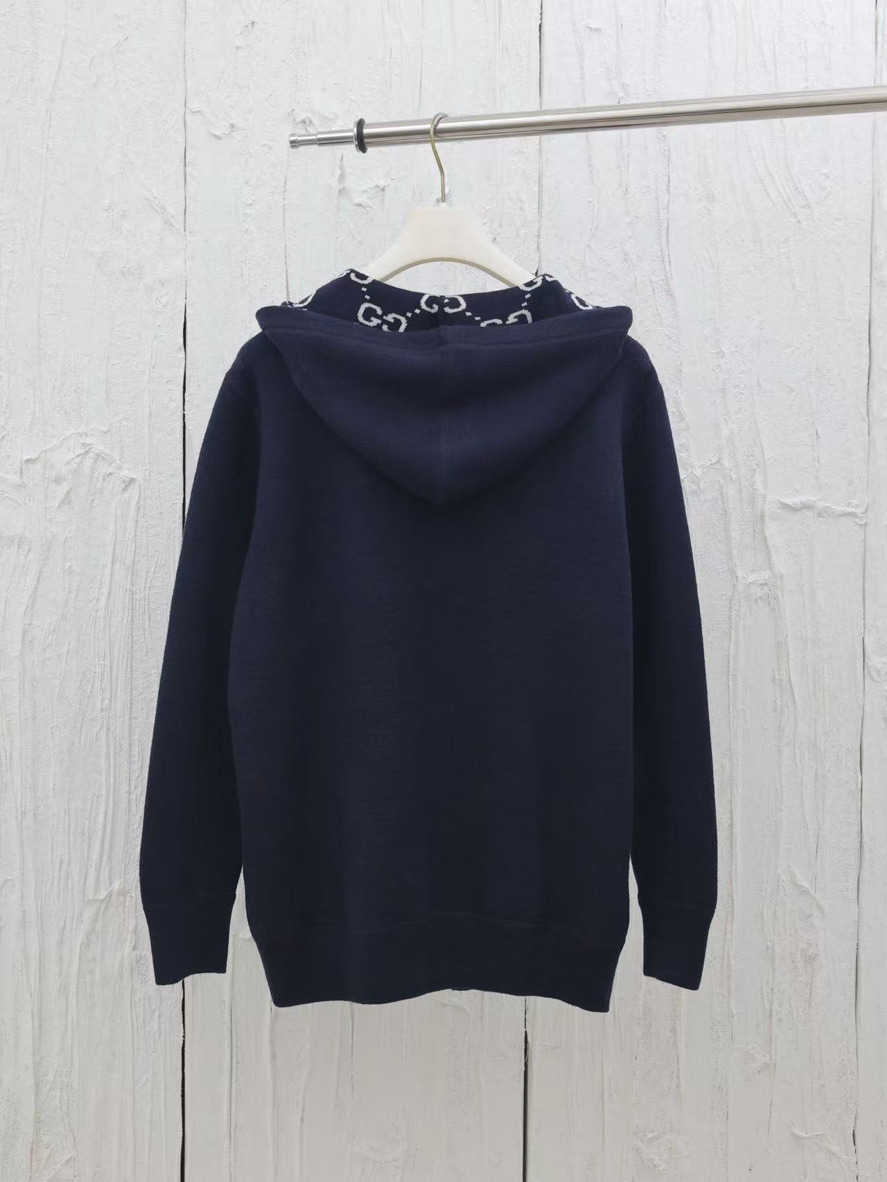 GGウール リバーシブル フーデッド ジップジャケット