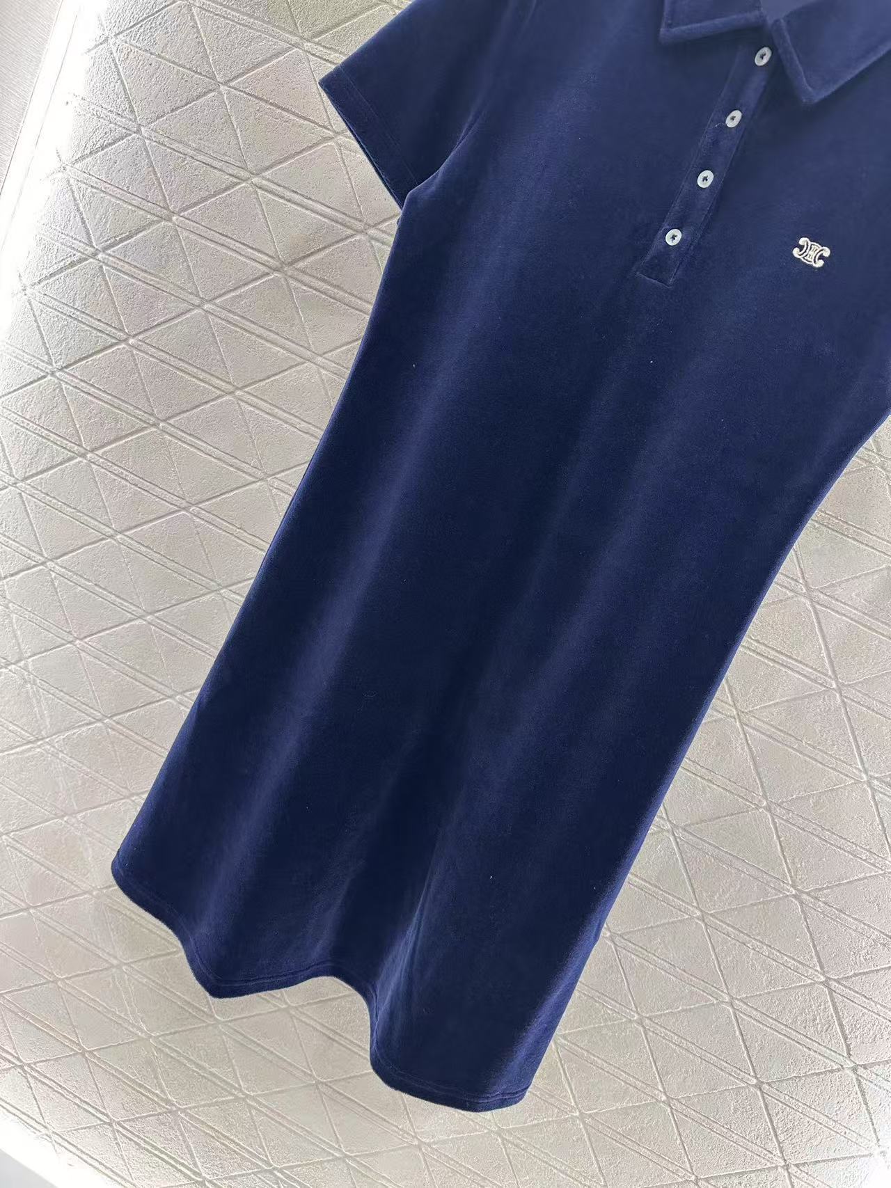 CELINE ミニポロドレス / テリーコットン