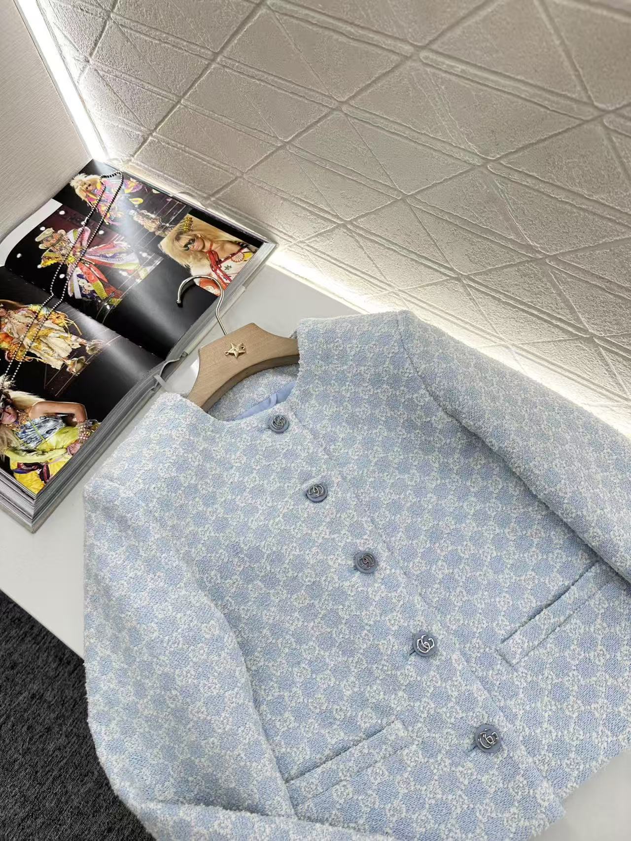 GUCCI GGコットンブークレ ジャケット