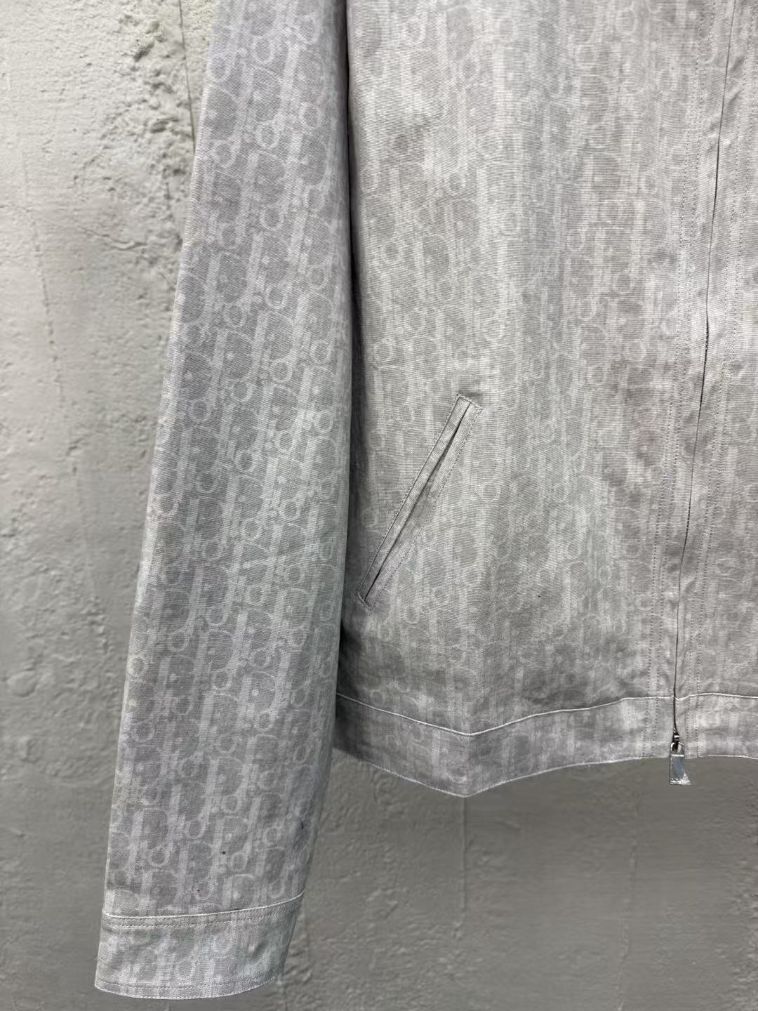 DIOR ジップ ブルゾンジャケット ディオール オブリーク コットンデニム