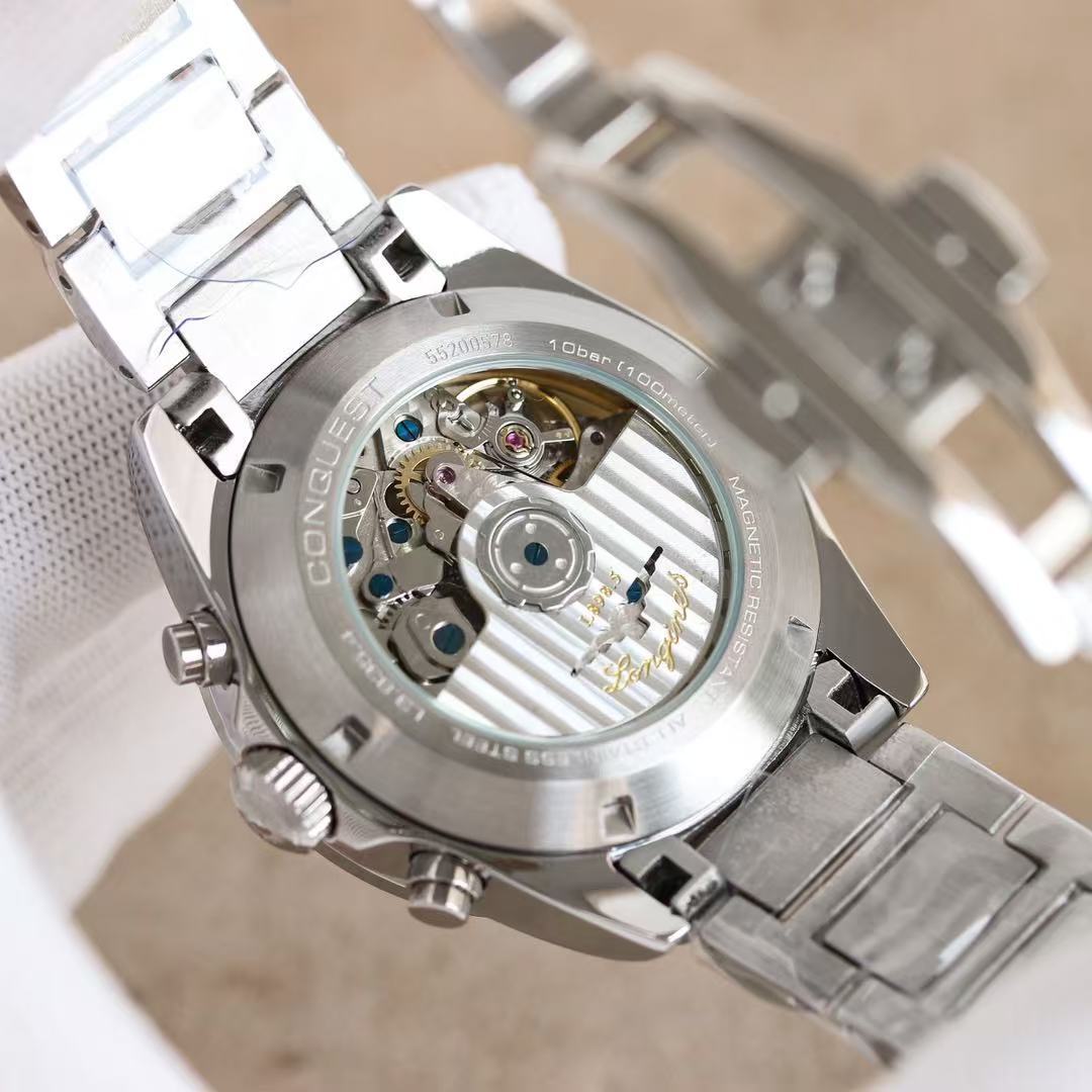 LONGINES  ロンジン  CONQUEST CHRONO SKI EDITION, L3.836.4.52.9, 自動巻 ウォッチ, Ø 42.00 mm, ステンレススティールとセラミック.