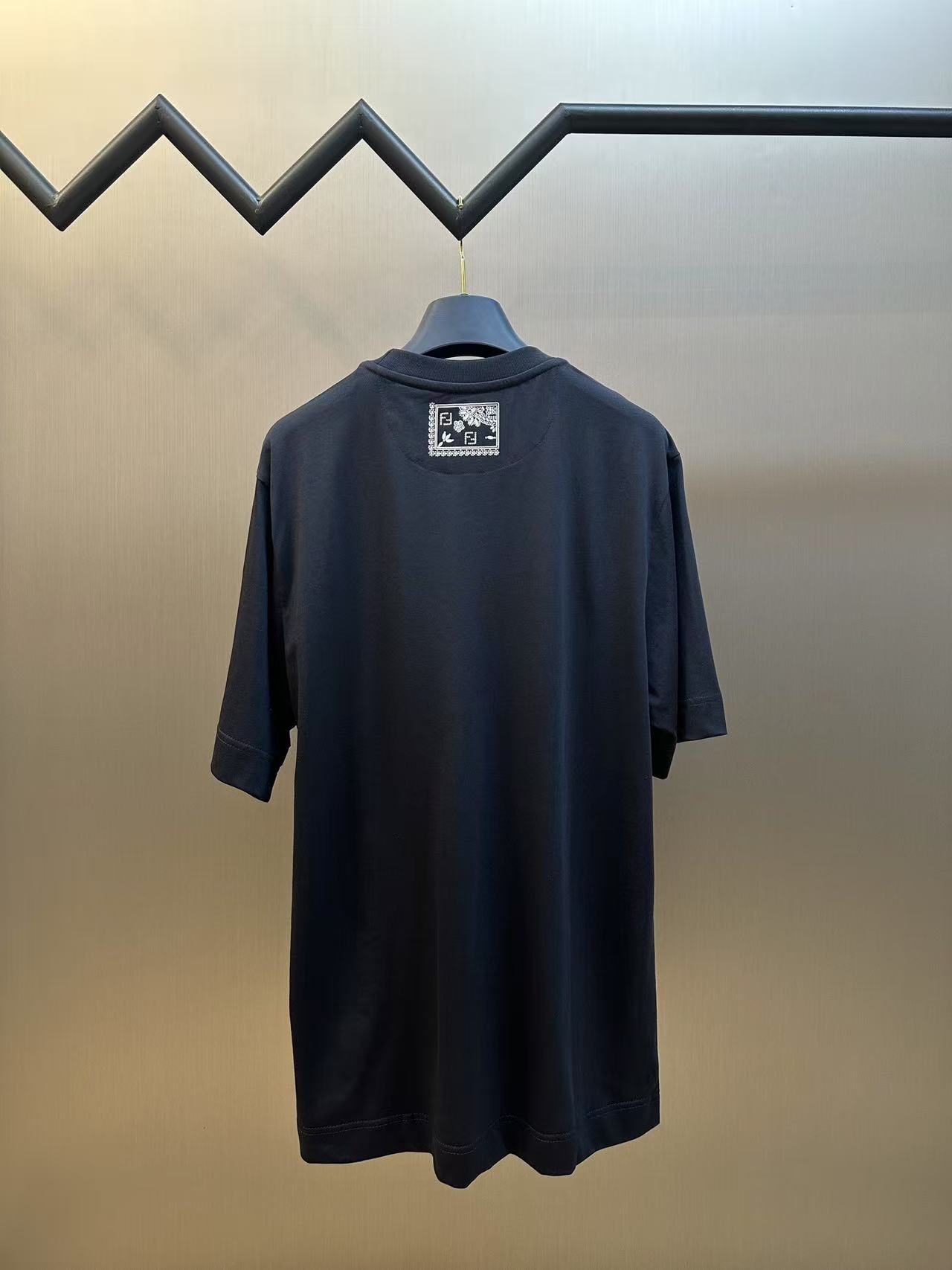 Fendi ブルーコットン Tシャツ