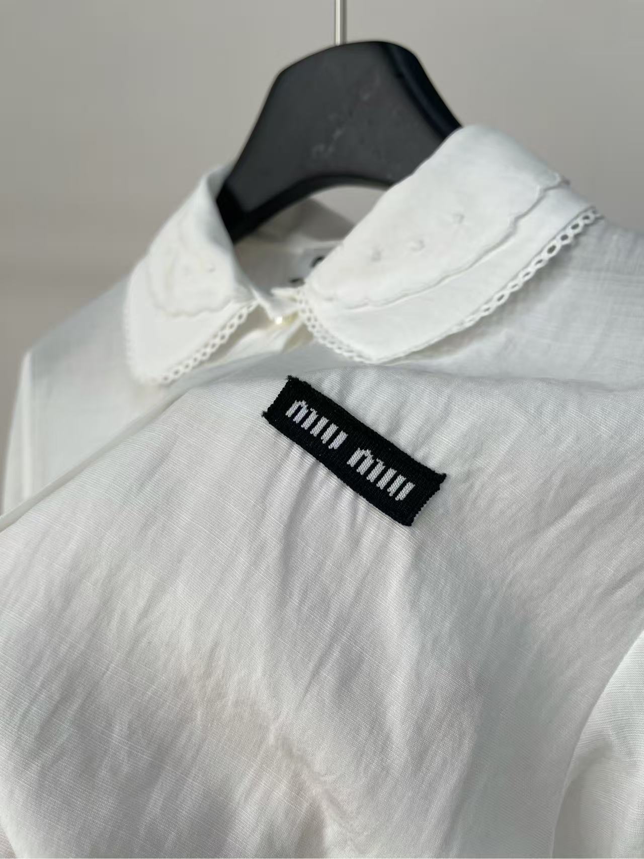 MIUMIU スラブポプリン シャツ