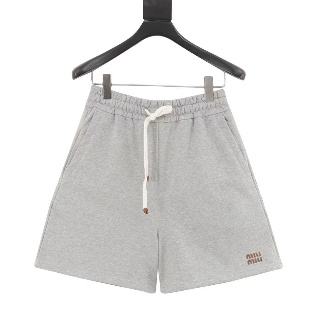 MIUMIU コットンフリース バミューダショーツ