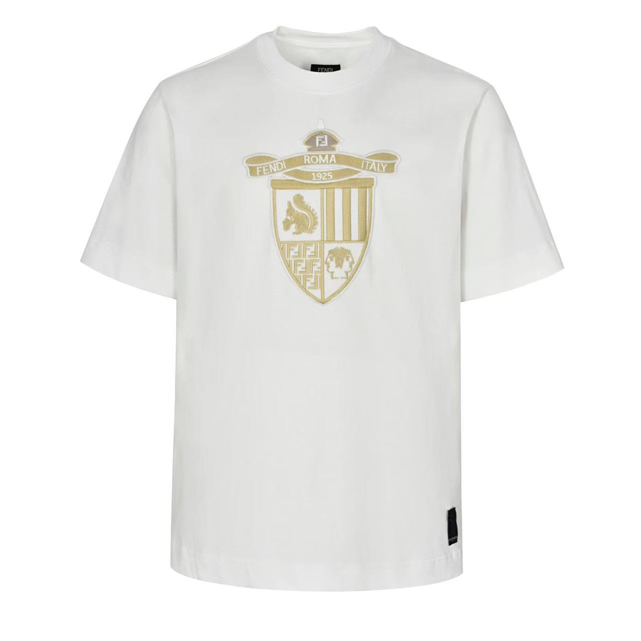 Fendi ホワイトコットン Tシャツ