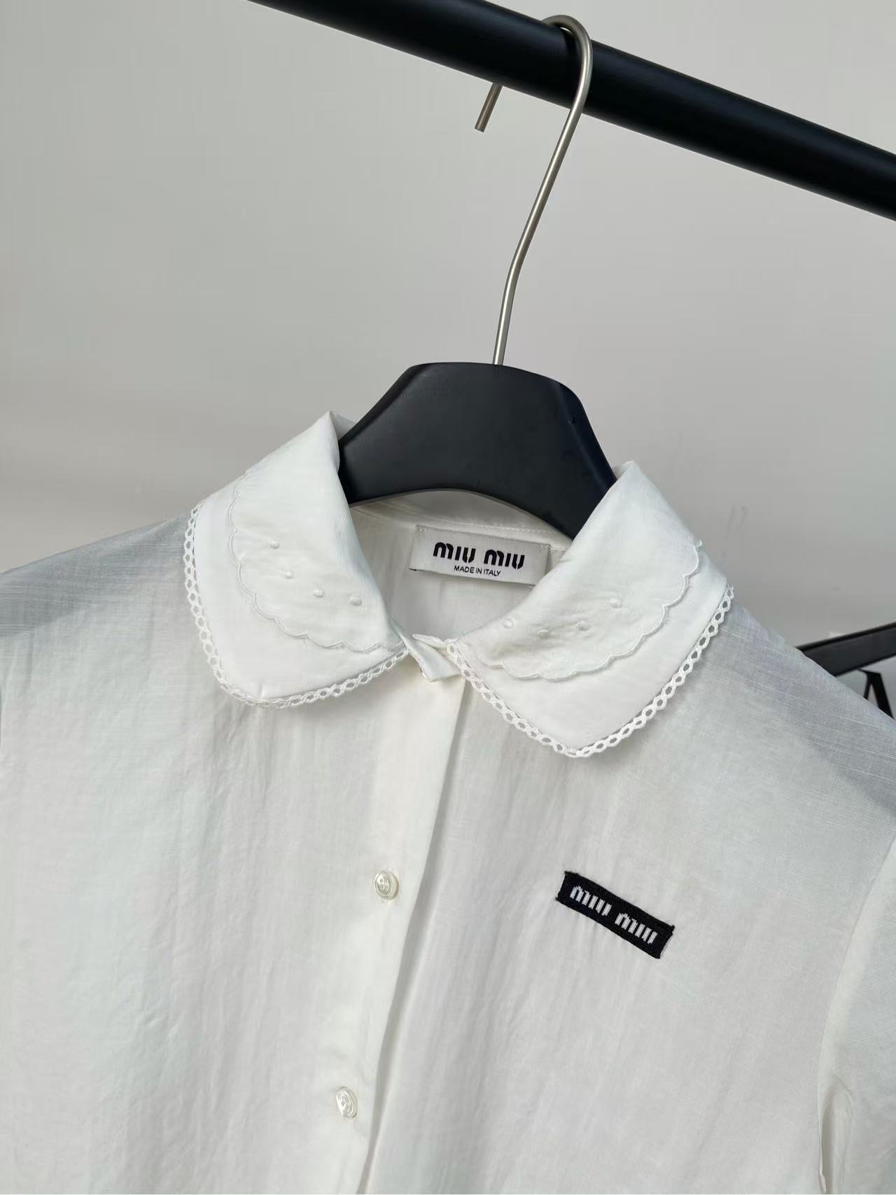 MIUMIU スラブポプリン シャツ