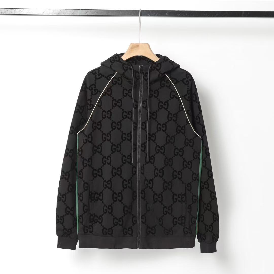 GUCCI ウェブ ストライプ付き ジャンボGG ジップジャケット