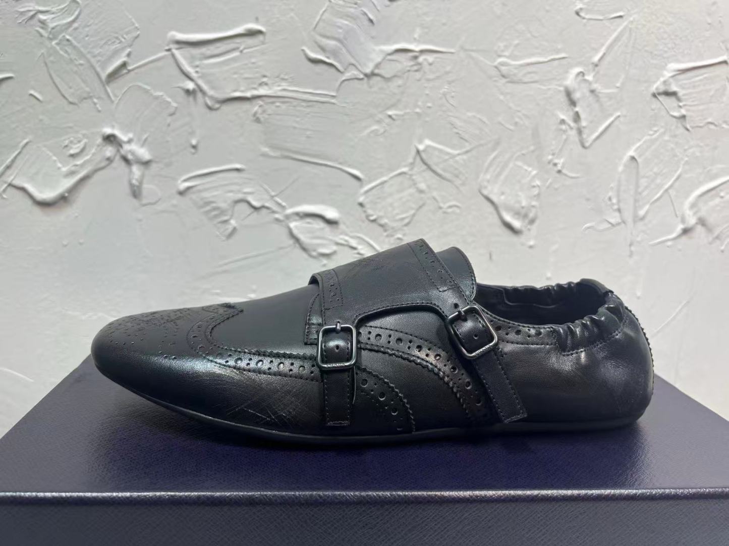 Prada プラダ シャッフル ダブルモンクストラップシューズ