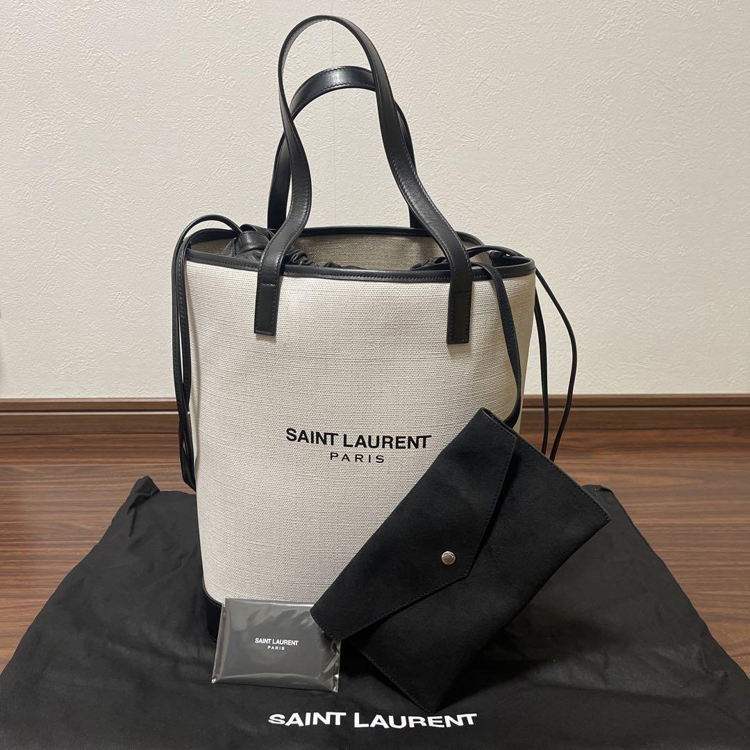  SAINT LAURENT サンローラン トートバッグ　テディ 白