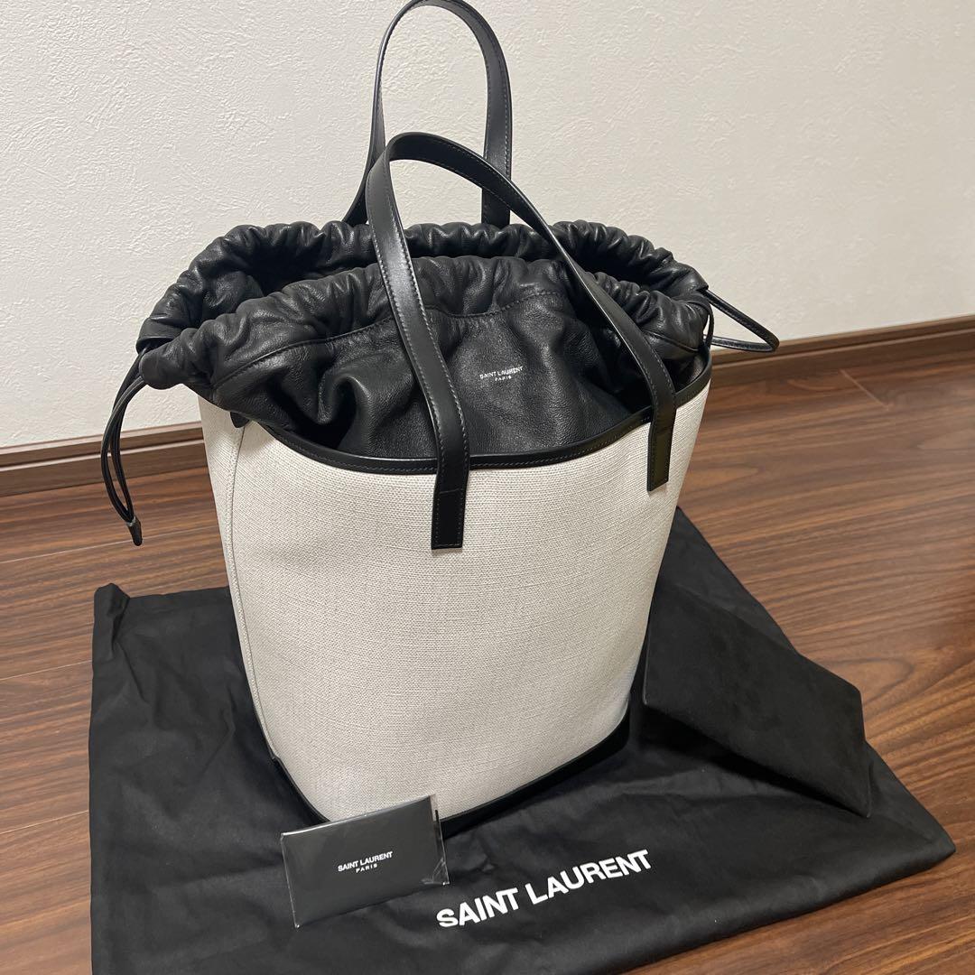  SAINT LAURENT サンローラン トートバッグ　テディ 白