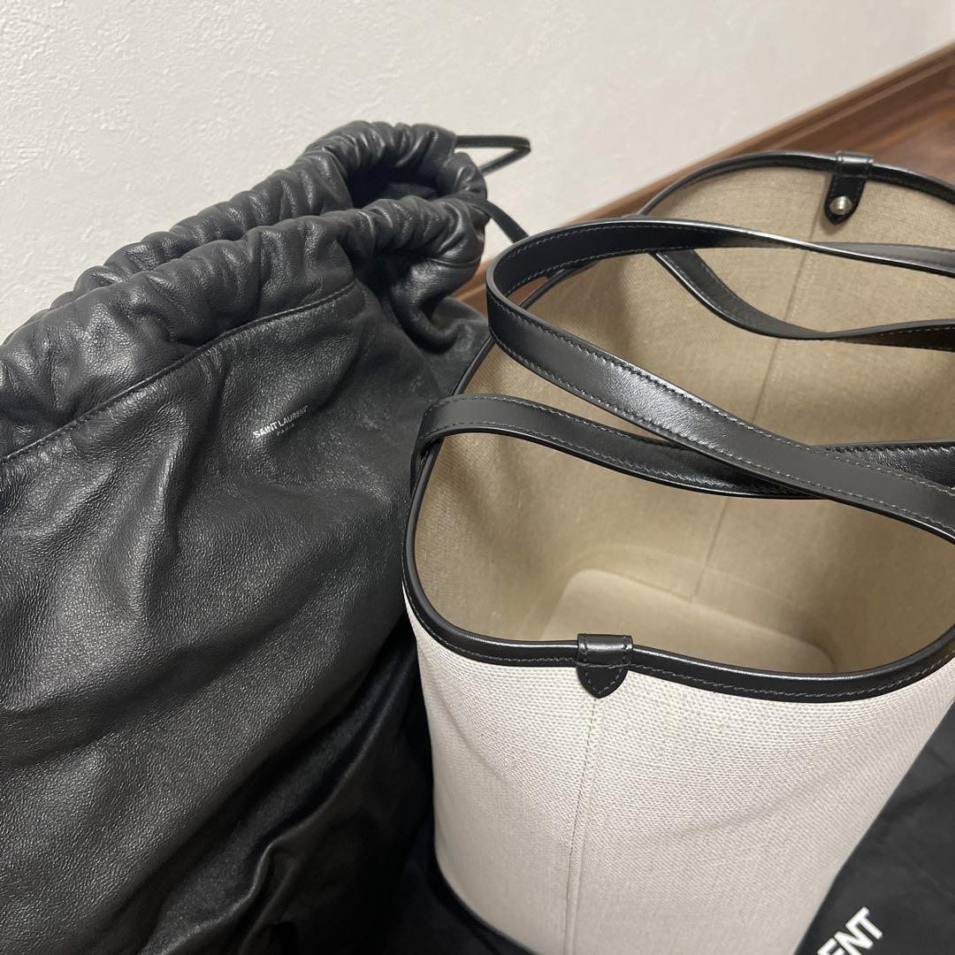  SAINT LAURENT サンローラン トートバッグ　テディ 白