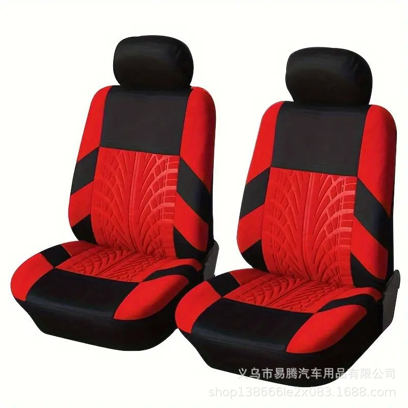 Funda protectora para asientos delanteros y traseros, juego completo de fundas para asientos de coche