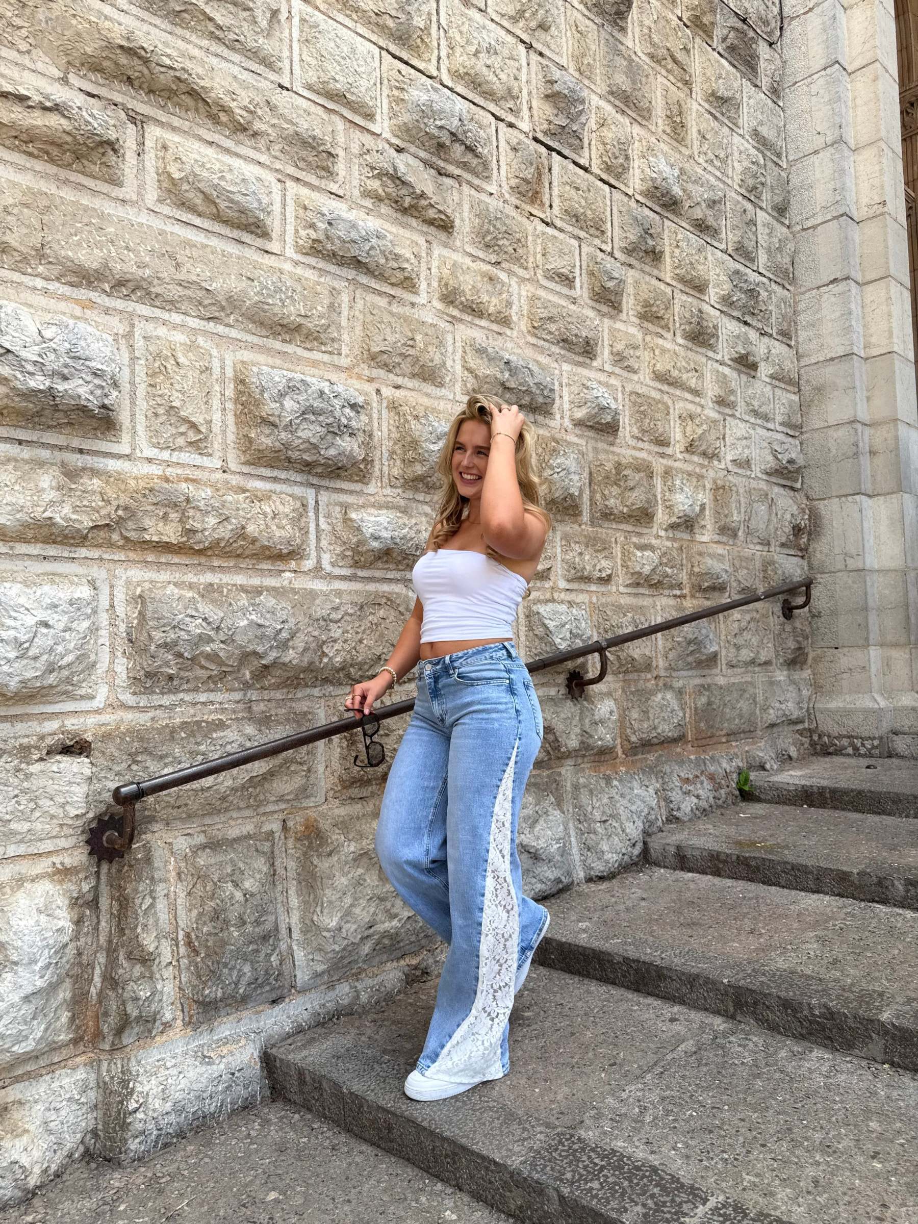 Lily lace jeans