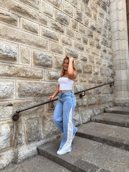Lily lace jeans
