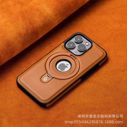 High-end Business Leather Case with Magnetic Stand and Shockproof Protection