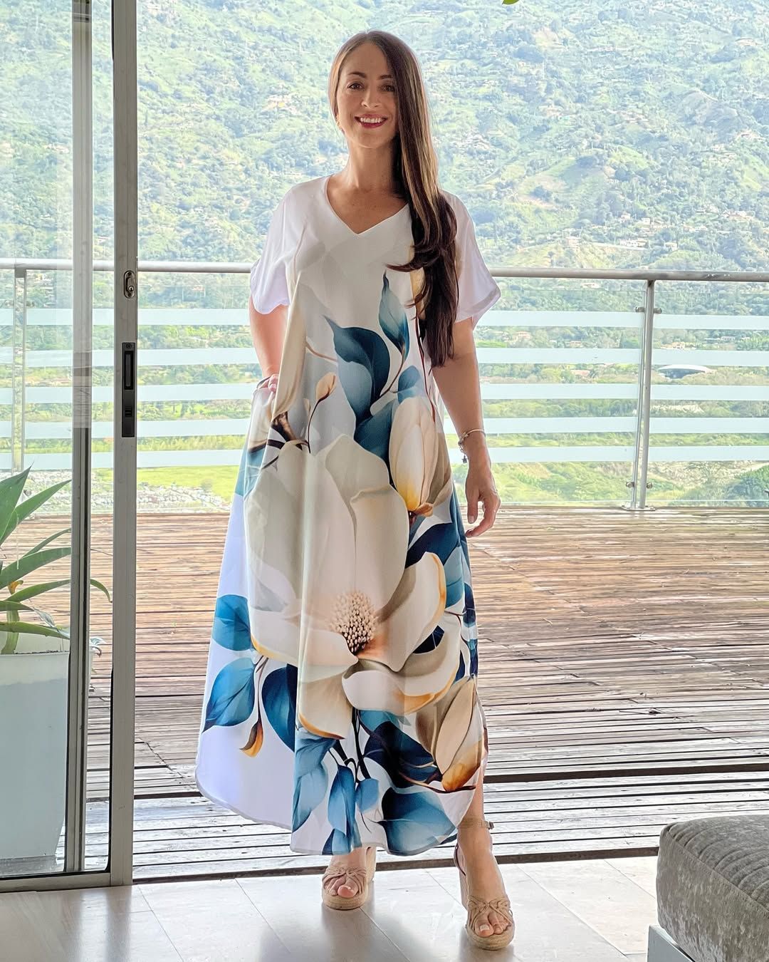 🌴Summer Specials SALE 50% OFF🌴Women's Loose Casual V-Neck Printed Short Sleeve Dresses