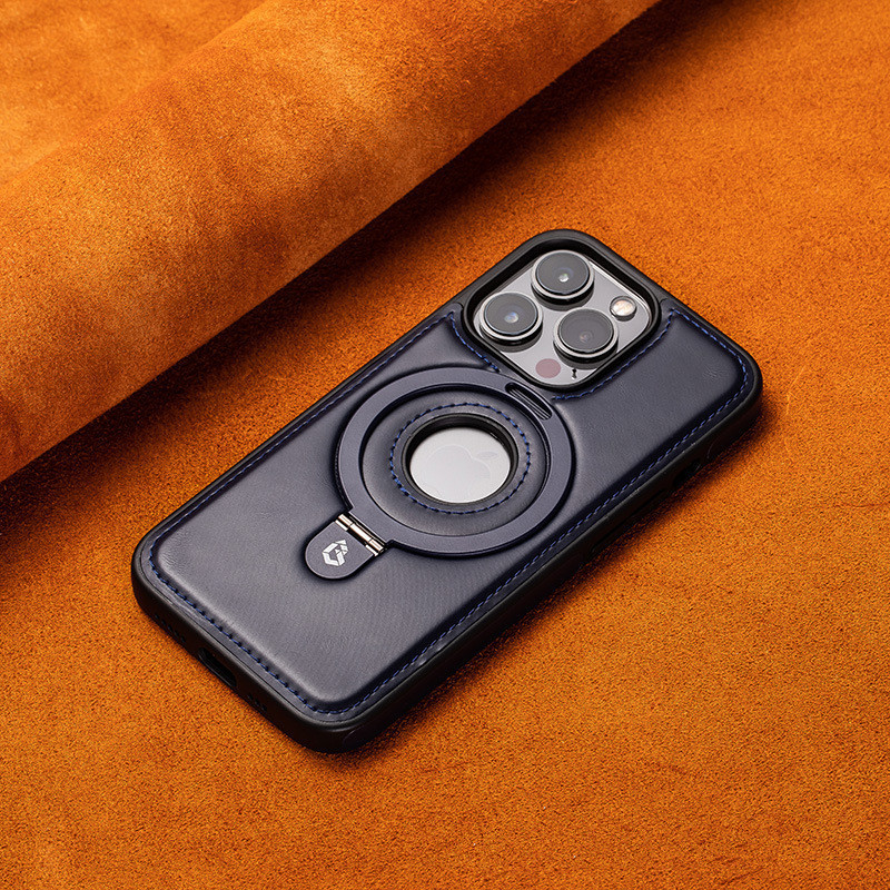 High-end Business Leather Case with Magnetic Stand and Shockproof Protection