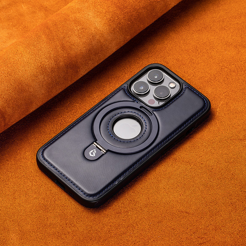 High-end Business Leather Case with Magnetic Stand and Shockproof Protection